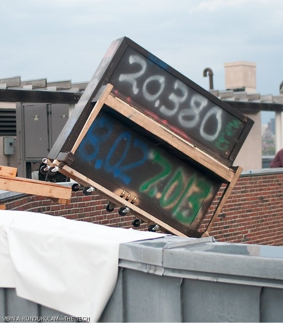 It’s a bird, it’s a plane, it’s a...piano? As a Baker House tradition on drop date, President Andy Wu ’12 released the cumbersome musical instrument off the roof into the courtyard on Thursday evening.