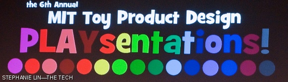 The sixth annual MIT Toy Product Design Playsentation was held in 10-250 on May 11. Instructor Barry M. Kudrowitz, a graduate student in Mechanical Engineering, taught 2.00b for the sixth and final time this past semester.