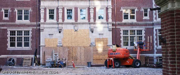 Fariborz Maseeh ScD ’90 contributed $24 million to complete the construction in W1, which had stalled for lack of funds. Maseeh Hall is scheduled to open in fall of 2011 and will help expand MIT’s student population.