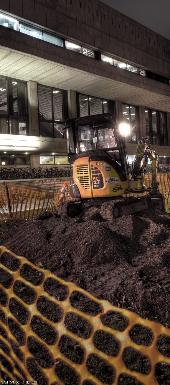 Construction crews broke ground for the installation of a new sculpture in front of W20. The piece, by Jaume Plensa, is scheduled to be installed in November.