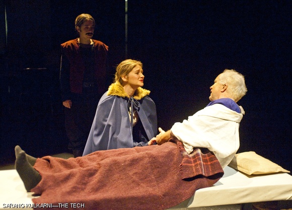 Cordelia (Allison M. Schneider ’13) and her father King Lear (Timothy Otte) patch up their relationship after the king realizes the folly of his ways.