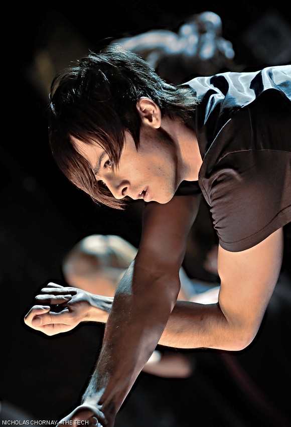 Stephen T. Goodman ‘12 rehearses Thursday in preparation for the upcoming show, DanceTroupe in 3D.