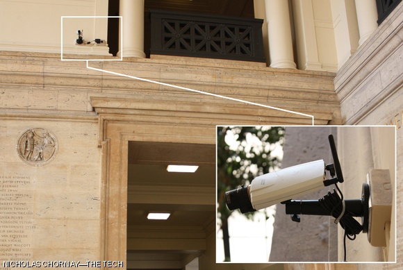 Cameras were recently installed in Lobby 10 to watch the Martin Luther King, Jr. seminar exhibit, a frequent target of vandalism. It is unclear how long the cameras will remain or how long the recorded footage will be retained.