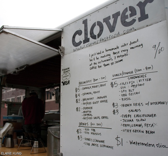 The Clover food truck, located on Carleton St. near the Kendall T-stop, has recently extended its hours and is now open Monday through Saturday from 8 a.m. to 8 p.m., and Sunday from 10 a.m. to 4 p.m.