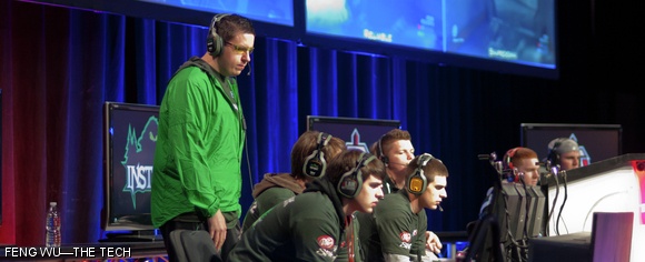 Team Instinct faces off against Team Believe the Hype in the finals of the Halo: Reach event at the Major League Gaming (MLG) competition in Providence, RI over the weekend. Instincts went on to become the MLG 2011 national champions, taking away a prize purse of $100,000.