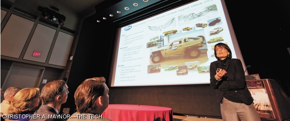 Regina Dugan, Director of the Defense Advanced Research Projects Agency (DARPA), was invited to discuss manufacturing for the defense industry on Tuesday as a part of MIT’s Political Science Distinguished Speaker Series. Also present at the event was Kaigham J. Gabriel ScD ’83, Deputy Director of DARPA.