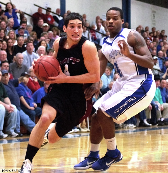 Mitchel H. Kates ’13 powers his way to the basket in a game against Franklin & Marshall College this past Saturday night. For the first time in its 112-year program, the Men’s Basketball team will move on to the NCAA Division III semifinals. The Engineers are scheduled to play in Salem, Va. this weekend against the University of Wisconsin-Whitewater.