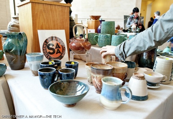 The Student Art Association held its annual Spring Ceramic Sale yesterday in Lobby 10. The sale will continue today from 8 a.m. to 5 p.m. in conjunction with the Glass Lab’s Mother’s Day sale.