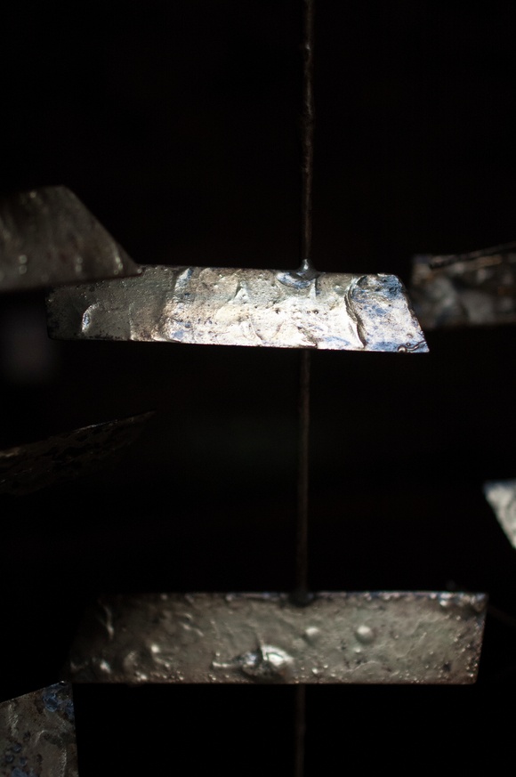 Christopher A. Maynor Staff Photographer One of the many metal plates in the sculpture in the MIT Chapel sculpted by Italian-born artist Harry Bertoia is angled just so, reflecting bright evening light into the lens while the others dimly radiate a soft glow in other directions. Aperture:
ƒ/1.4 Exposure Time:
1/250 sec. Sensitivity:
ISO 800 Effective Focal Length:
24 mm