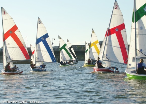 MIT hosted the Midweek Tech Invitational last Wednesday, the first midweek regatta of the sailing season. The sailors raced on Rondar Fireflies, the sailing boats used in the 1948 Olympics. MIT placed 9th, 11th, 13th, 17th, 18th, and 20th out of 20.