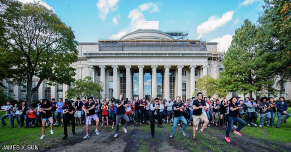 On Sunday, there was a campus-wide flashmob modeled after the popular song “Gangnam Style” with Richard Yoon ’13 acting as PSY, the artist behind the Korean hit.