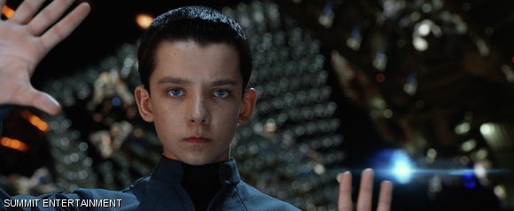 Asa Butterfield stars as Ender Wiggin, a prodigy of the Battle School, in Ender’s Game.