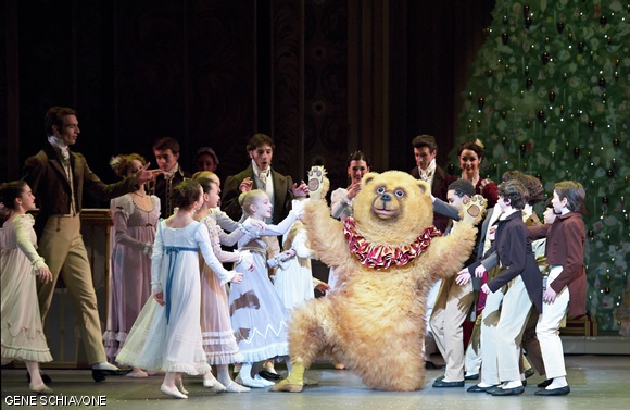 The Party Scene from Boston Ballet’s performance of The Nutcracker featured young dancers from the Boston Ballet school.