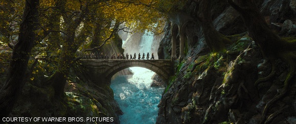 Silvan Elves leading their captives, Thorin Oakenshield’s dwarves, in The Hobbit: The Desolation of Smaug, the second installment in The Hobbit Trilogy.