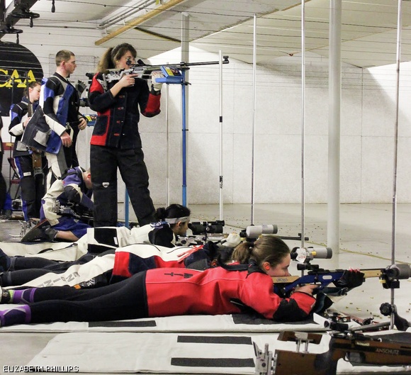 The MIT Rifle Team competed in the Beanpot Competition this past weekend. The Engineers set numerous career highs and beat five other teams to take the title.