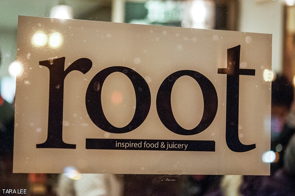 Root, an Allston restaurant, serves “plant-inspired food and juices.”