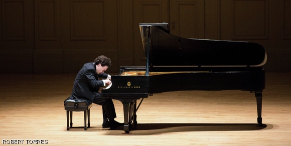Russian classical pianist Evgeny Igorevitch Kissin performed at Boston’s Symphony Hall on March 16.