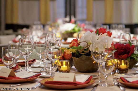 The Back Bay-located restaurant Mistral offers a sophisticated atmosphere and delicious meals.