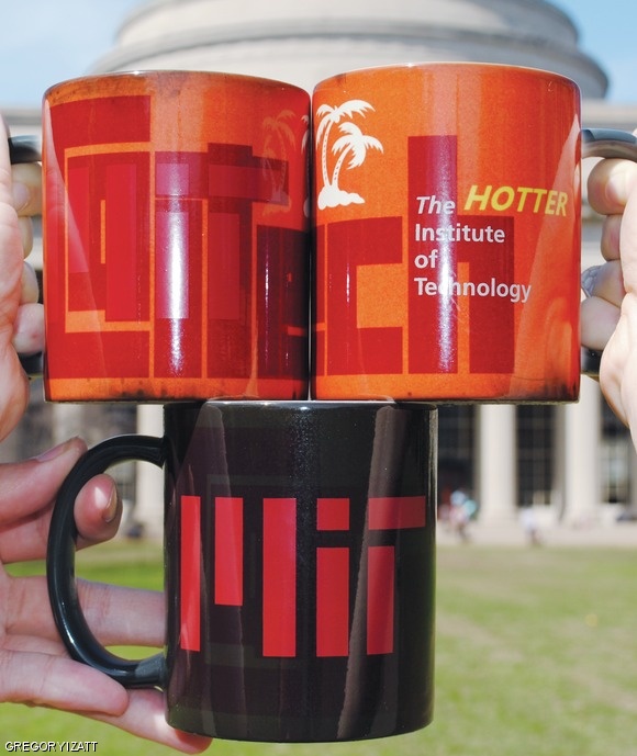 These mugs bearing MIT’s logo were handed out to prefrosh leaving the welcome ceremony of MIT’s Campus Preview Weekend last Thursday by pranksters waiting outside Rockwell Cage.
 
As some would later discover, when the mugs are heated, “MIT” is overwritten with “Caltech,” and “The Institute of Technology” becomes “The HOTTER Institute of Technology.”
 
Thirteen Caltech students had flown to Cambridge to distribute some 800 such mugs to high school students admitted to MIT as well as to Caltech alumni among MIT’s faculty and graduate student body.
 
Julie D. Jester, the leader of the group, said that the prefrosh were totally unsuspecting and seemed excited to add to their collections of free trinkets.
 
“We enjoy our prank rivalry between MIT and Caltech,” Jester said. “We wanted to rekindle that relationship.”
 
She said that ad-hoc groups of Caltech pranksters are funded by alumni donations and by sales of T-shirts from a 2005 CPW prank in the same spirit.
 
Another member of the group, Gregory R. Izatt, said that “CPW in particular is a really fun target,” noting how easy it is to blend in among the crowds.
 
In a tweet, MIT admissions officer Chris Peterson SM ’13 called the mugs “snake oil by charlatans from other coasts.”
 
Admissions officers had attempted to stop the prank, Izatt said, but they were too late.