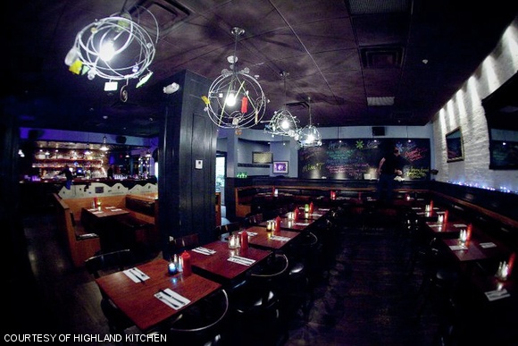 Highland Kitchen offers a successful combination of eclectic menu and creative ambience.