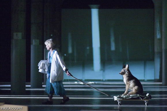 Joan Jonas, The Shape, the Scent, the Feel of Things performance at Dia:Beacon, 2005.