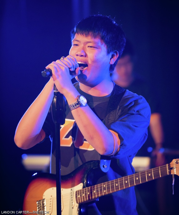 Kevin Tian of Zeta Beta Tau performs at Sigma Kappa’s Late Night on Sun, Oct. 19.