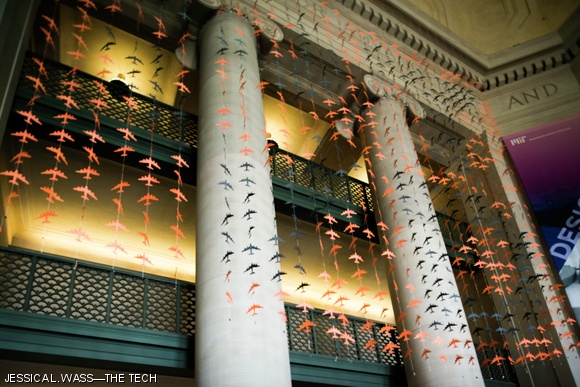 A hack appeared in Lobby 7 early Monday morning. Ribbons of black and orange planes spelled out “DTYD,” publicizing the annual party by the same name to be hosted by the Burton Third Bombers this upcoming Sunday.