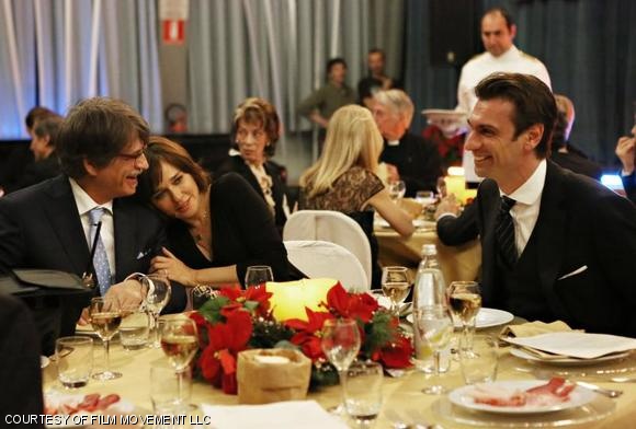Fabrizio Bentivoglio as Dino Ossola and Fabrizio Gifuni as Giovanni Bernaschi in Human Capital.