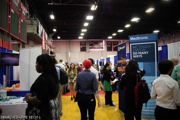 Students attending the xFair this Monday checked out many companies, as well as projects made by their peers.