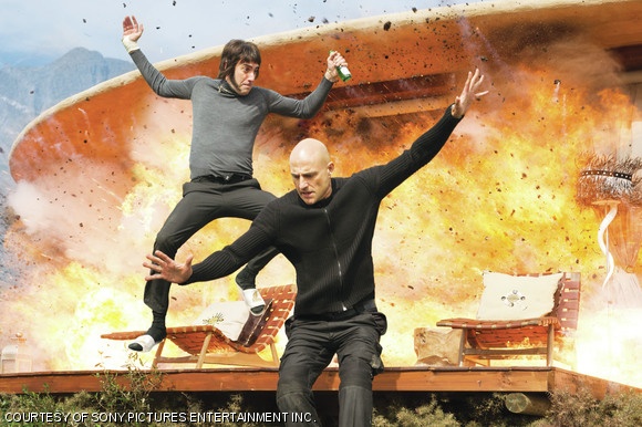 Mark Strong and Sacha Baron Cohen in Columbia Pictures’ The Brothers Grimsby.
