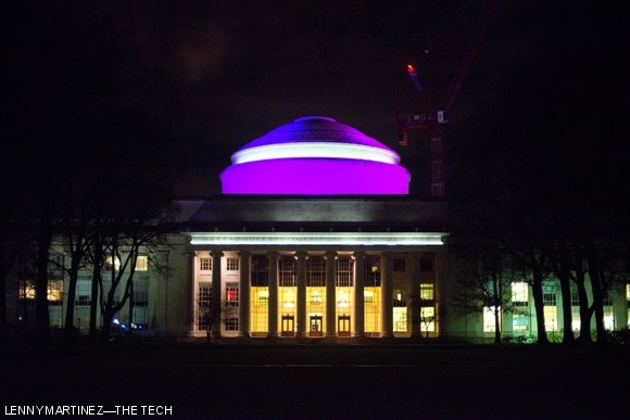 Hackers light the dome purple for Relay for Life.